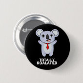 Volledig Koala-Gespecificeerde Funny Koala Beer Pu Ronde Button 5,7 Cm (Voorkant /achterkant)