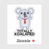 Volledig Koala-Gespecificeerde Funny Koala Beer Pu Sticker (Vel)
