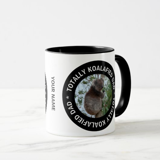 Volledig Koalafied Dad Koala Cute Animal Australia Mok (Voorkant rechts)