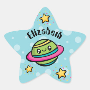 Volledig kute doodles Planet Ster Sticker