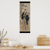 Volledig-lengteportret van een Samurai Warrior c. Poster (Keuken)