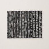 Volledig lettertype Letterdruk Legpuzzel (Horizontaal)