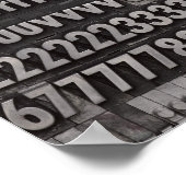 Volledig lettertype Letterdruk Poster (Hoek)