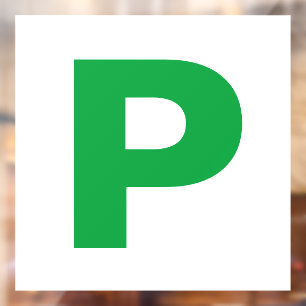 Volledig magnetische P-borden voor nieuwe bestuurd Raamsticker