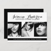 Volledig Makeup Artist Comp-kaart Briefkaart (Voorkant / Achterkant)
