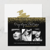 Volledig  Makeup Artist Comp-kaart Briefkaart (Voorkant / Achterkant)