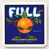 Volledig merklabel voor Sinaasappels Drankjes Onderzetter (Voorkant)