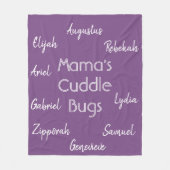 Volledig  moederdeken fleece deken (Voorkant)