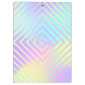 Volledig Monogram Rainbow Magic Heart Klembord (Achterkant)