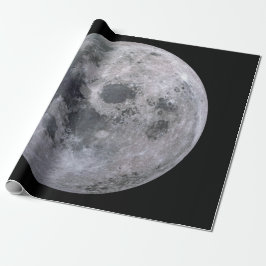 VOLLEDIG MOON Linen Wrapping Paper Cadeaupapier