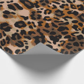 Volledig naadloos jaguar cheetah dierenhuidpatroon cadeaupapier (Hoek)