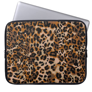 Volledig naadloos jaguar cheetah dierenhuidpatroon laptop sleeve