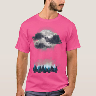 Volledig nachtlandschap t-shirt