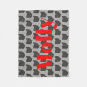 Volledig Ohio State Pet Blanket Fleece Deken (Voorkant)