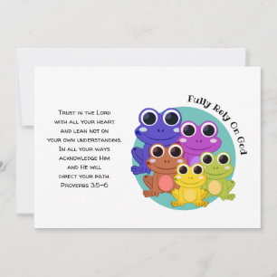 Volledig op God vertrouwen FROG Christelijke Aanmo