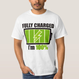 VOLLEDIG_OPGE LADEN_BATTERIJ T-SHIRT