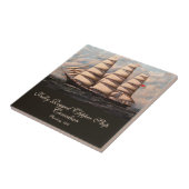 Volledig opgetuigd Canadees Clipper schip Tegeltje (Zijkant)