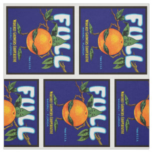 Volledig - Oranje krateletiket Stof