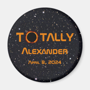 Volledig persoonlijk 2024 Zonsverduistering Magneet