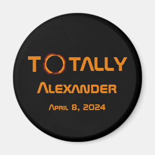 Volledig persoonlijk 2024 Zonsverduistering Magneet