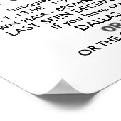 Volledig Poster zonder dop (Hoek)