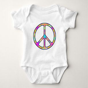 Volledig Psychedelic Peace Sign Romper