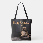 Volledig Pugalicious Hondenras Canvas tas (Achterkant)
