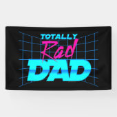 Volledig Rad Pap Funny Vaderdag 80s Gift Spandoek (Horizontaal)