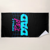 Volledig Rad Pap Funny Vaderdag 80s Gift Strandlaken (Voorkant)