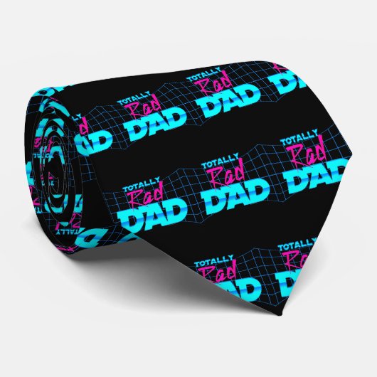Volledig Rad Pap Funny Vaderdag 80s Gift Stropdas (Opgerold)