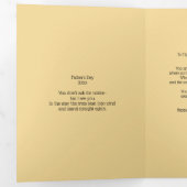 Volledig  rustige vijver & poëtische verzen drieluik wenskaart (Binnenzijde eerst)