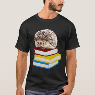 Volledig Schattig Egel Book Nerd T-shirt