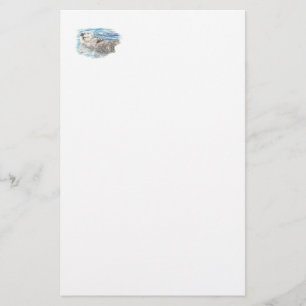 Volledig Schattige Humorister Cute Otter Briefpapier