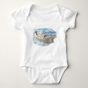 Volledig Schattige Humoureus Cute Otter Animal Romper