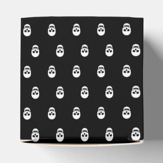 Volledig schedelpatroon bedankdoosjes (Bovenkant)