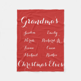 Volledig toepasbare kleinkinderen met kerstkleven fleece deken