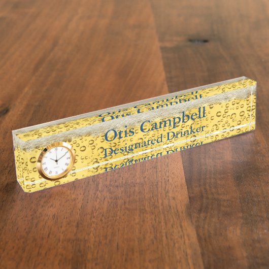 Volledig van een beerdepot naambordje (Zijkant)