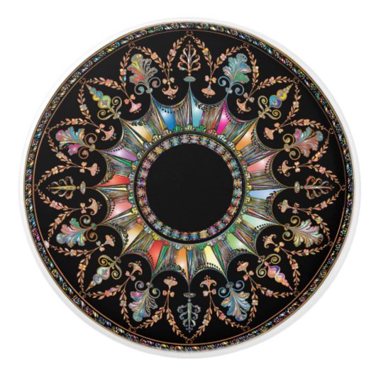 "Volledig van kleur" Keramische Knop (Voorkant)