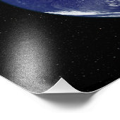 Volledig verlichte aarde in Zuid-Amerika Foto Afdruk (Hoek)