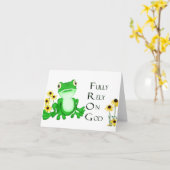 Volledig vertrouwen - Notecards Kaart (Gele Bloem)