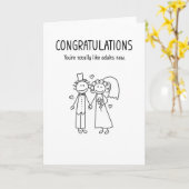 Volledig volwassenen nu grappige trouwkaart kaart (Gele Bloem)