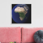 Volledige Aarde met Afrika, Europa en het Midden-O Canvas Afdruk (Insitu (Woonkamer))