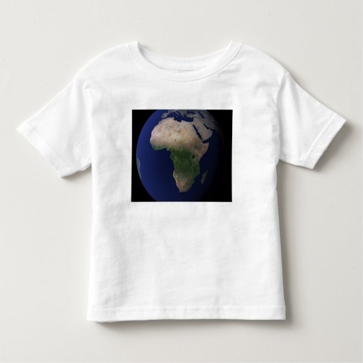 Volledige Aarde met Afrika, Europa en het Midden-O Kinder Shirts (Voorkant)