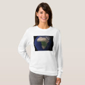 Volledige Aarde met Afrika, Europa en het Midden-O T-shirt (Voorkant volledig)
