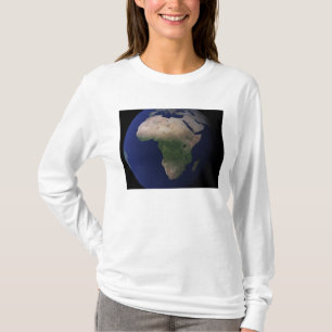 Volledige Aarde met Afrika, Europa en het Midden-O T-shirt