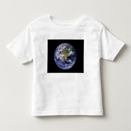 Volledige Aarde met Noord-Amerika 3 Kinder Shirts (Voorkant)