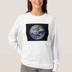 Volledige Aarde met Noord-Amerika 4 T-shirt