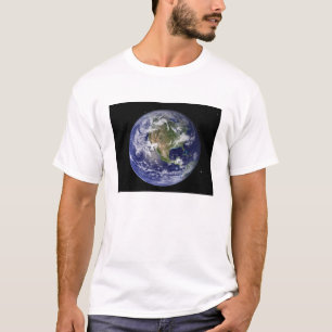 Volledige Aarde met Noord-Amerika 4 T-shirt