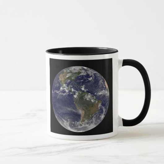 Volledige Aarde met Noord-Amerika en Zuid-Amer 2 Mok (Rechts)