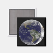 Volledige Aarde met Noord-Amerika en Zuid-Amer 7 Magneet (Voorkant / Achterkant)